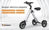 TopMate ES32 Triciclo Electrico Adultos 3 Ruedas Plegable con Asiento, Scooter Eléctrico Movilidad de Peso Ligero con Función Inversa y Interruptor de Llave, Neumático de 10" Triciclo para Viajar - details 0