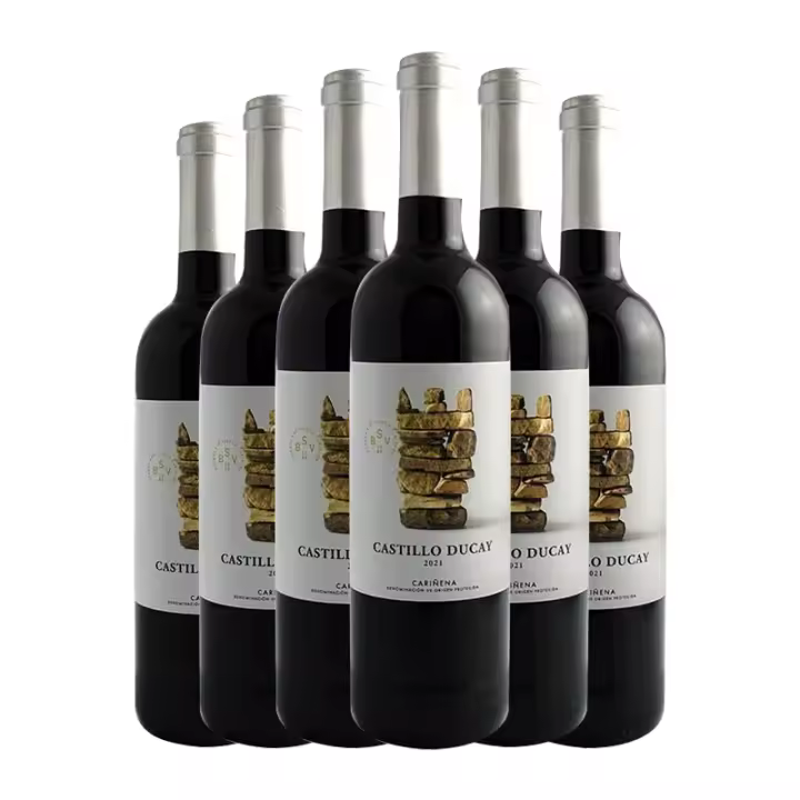 Vino tinto joven Castillo Ducay 75 cl x 6 botellas. Total 4.5 litros - 1