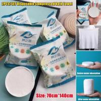 Toalla De Baño Desechable Y Comprimida Para Viajes Y Hoteles Toallas Lavables De Algodón Y Poliéster Técnica Combed Origin China Continental - details 0