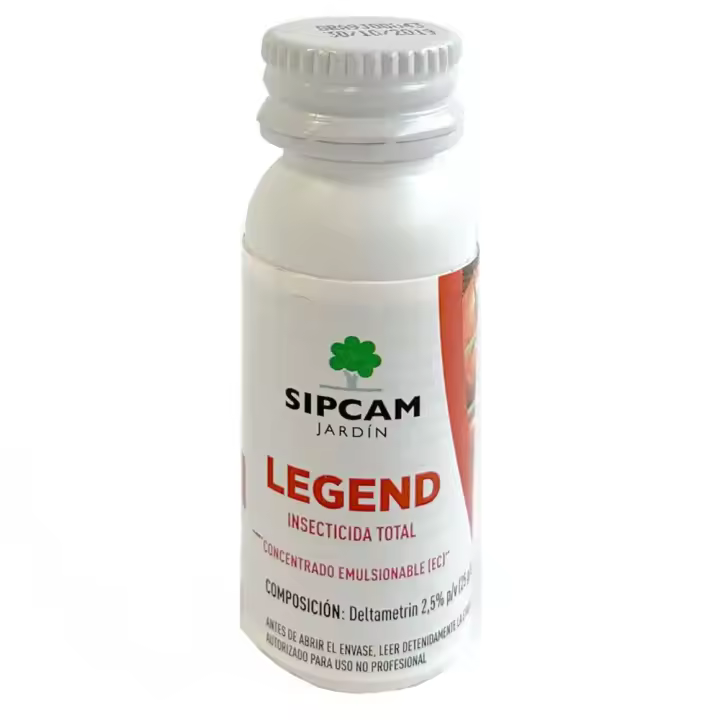 Insecticida TOTAL Legend 10ml, insecticida por contacto e ingestion para todo tipo de cultivos (Deltametrin 2,5% p/v, 25g/l) - Sipcam Jardin - 1