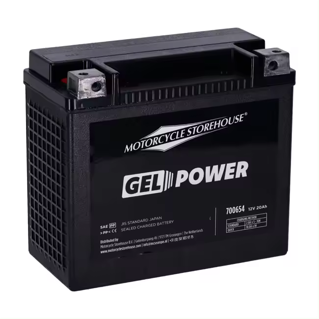 Batería sellada de gel MCS, serie Nano, 12 V, 20 Ah, 360 cca - 1
