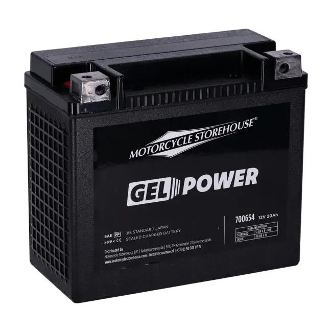 Batería sellada de gel MCS, serie Nano, 12 V, 20 Ah, 360 cca - 1