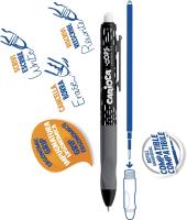 Carioca Oops 4x Boligrafo Borrable Boli Retráctil de Punta Media con Tinta Termosensible, Punta de Ø 0.7mm, Empuñadura Ergonómica, Para la Escuela, Cole, Oficina, Material Escolar y de Oficina. Vuelta al Cole. Recambio, Colores: 2x Azul, 1x Negro, 1x Rojo - details 2