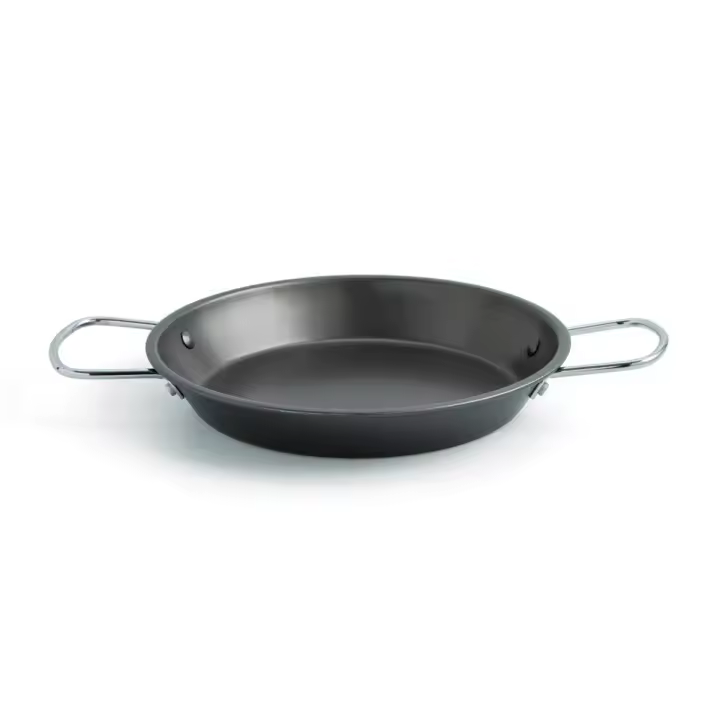 Paellera de acero pulido Senia Quid - Desde 15cm a 46 cm de 1 a 12 raciones – Cocción uniforme libre de PFOA – Tradición valenciana - Apta para todo tipo de cocinas incluida inducción - 1