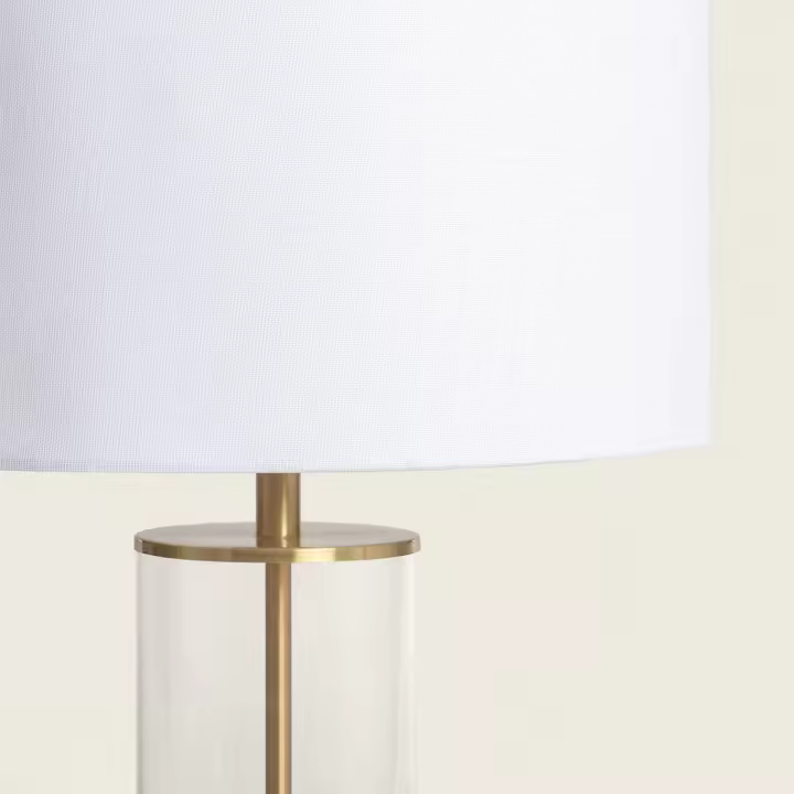 Ledkia Lámpara de Mesa Metal y Cristal Malta con Interruptor táctil y Batería Recargable Blanco - 1