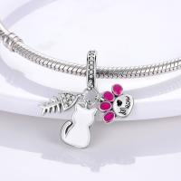 Encanto Original De Plata Para Joyería Moda Sombrero Conejo Encanto Cuentas Pulsera Ajustable Para Mujeres DIY Hecho De Zirconia - details 21