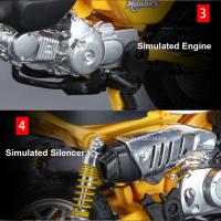 Honda JH-70 Mini Moto Diecast 1:12 Para Niños Con Sonido Luz Y Absorción De Choque Metal Coche De Juguete Monkey Carrocería De Aleación Fuerte Y Duradera - details 25