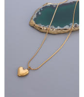 Encanto Collar con colgante de corazón de amor de acero inoxidable para mujer, gargantilla de regalo de joyería con cadena Simple para el cuello, nueva moda 2025 - details 5