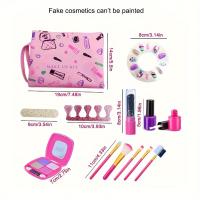 Kit De Maquillaje Pretend Para Niñas Con Bolso De Cosméticos Juego De Teléfono Móvil Set De Belleza Para Uñas Y Labiales Para Juego De Rol - details 5