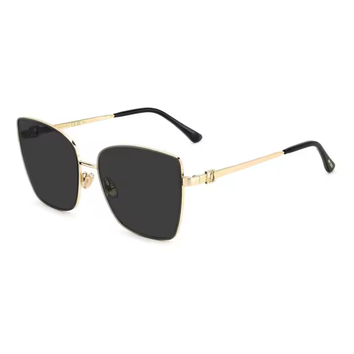 Gafas de Sol VELLA/S, Marca Jimmy Choo, Forma Cuadrada, Color Negro/Oro, Talla 59, Para Mujer - 1