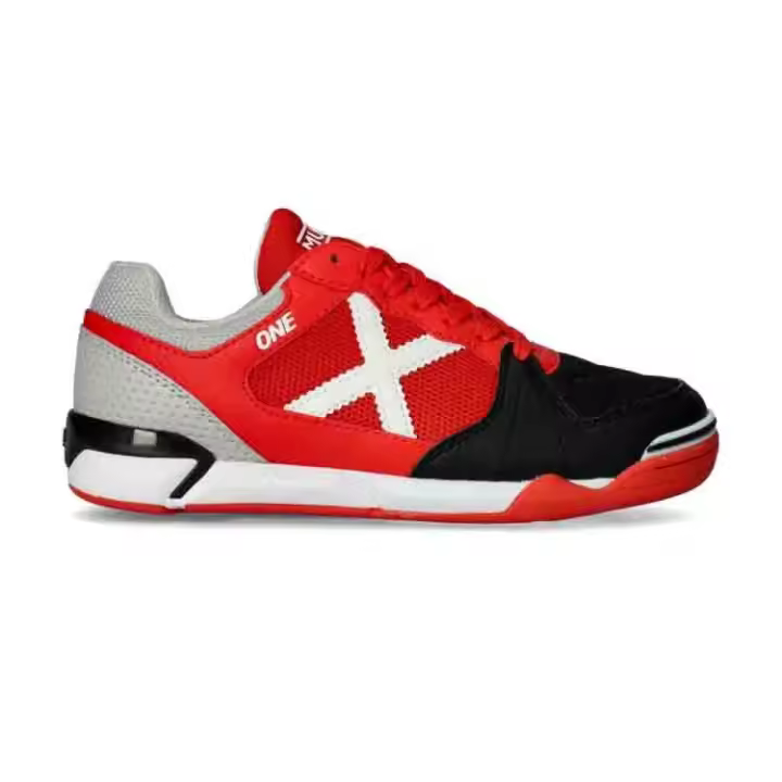 Munich One Kid 73 Zapatilla Fútbol sala Niños Rojo/Negro/Gris - 1