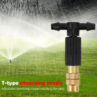 Sistema De Enfriamiento Por Nebulización Para Jardín 5-100Pcs Con Boquillas De Atomizador De Latón 1/4'' Y Tubo De 4/7mm Sprinkler De Riego - details 5