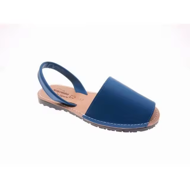 Sandalias Mujer Modelo 550 Piel Azafata Ibicenca Tallas 35-46 Planta Confortable Sin Forrar y Piso de Goma Cómodas y Flexibles Moda y Actualidad Ideal para el Verano - 1