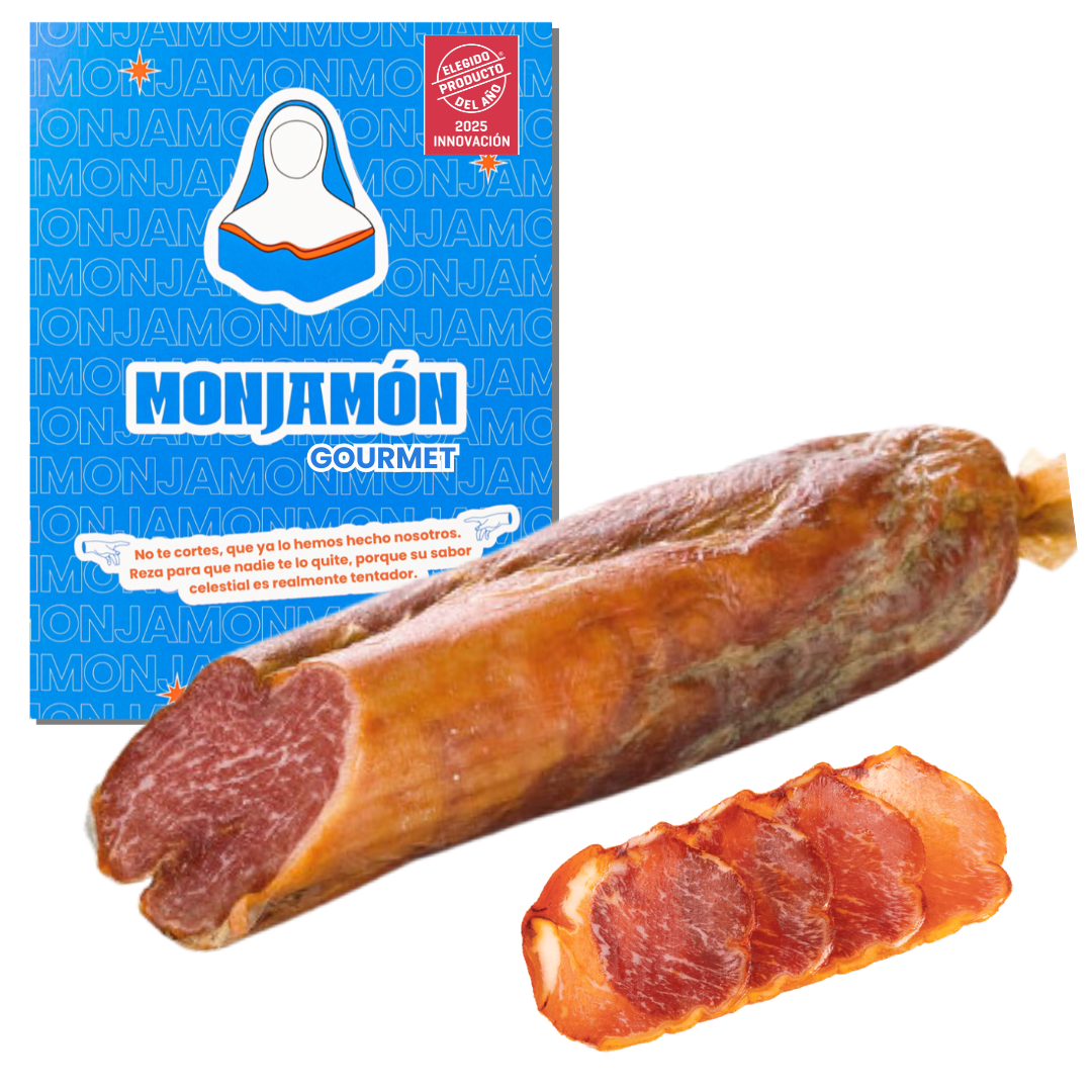 LOMO DE BELLOTA 100% IBÉRICO | Caña 0,4 - 0,5 kg - Al Vacío | Lomonasterio -  [ELEGIDO PRODUCTO DEL AÑO 2025] Monjamon y más - Receta natural y tradicional