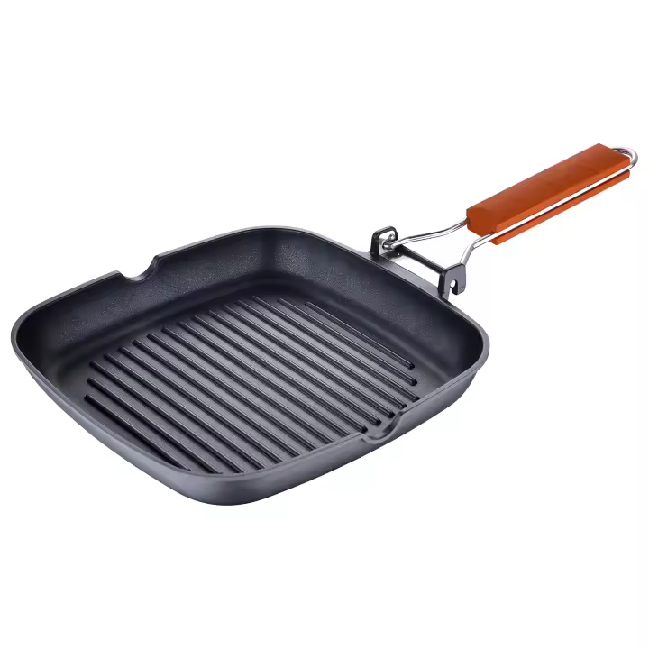ASADOR 24X24X3.7CM ALUMINIO FUNDIDO IND MARRÓN SAFARI BE - 1