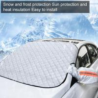 Cubierta De Parabrisas De Coche Magnética Impermeable Para Invierno Con Protección Contra La Nieve Y El Sol Cinco a Nueve Magnets - details 1