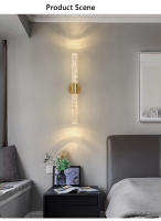 Lámpara De Pared LED Moderna Con Cristal Para Dormitorio Y Sala De Estar Iluminación Interior De Pasillo Y Aisles Estilo Nórdico Instalación En Pared Incluye Bombilla - details 6