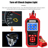 KONNWEI KW870 KW880 KW890 Analizador De Batería De Coche 12V Herramienta Diagnóstica 3 En 1 OBD2 Escáner Lector De Códigos Compatible Con Varios Modelos De Coche - details 7