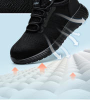 Zapatos De Seguridad Para Hombre Con Punta De Acero Indestructibles Y Protección Contra Punzadas Botas De Trabajo Ligeras Y Resistentes - details 5