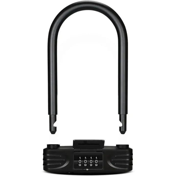 Candado en U de combinación resistente para bicicleta, candado para bicicleta de 12 mm Candado en U de combinación resistente para bicicleta - 1