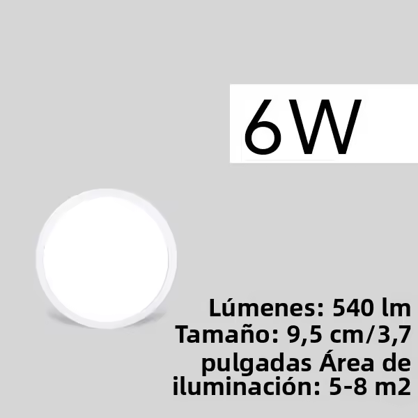 Luz De Techo LED Ultrafina 2.2CM Para Decoración Interior 6W 9W 13W 18W 24W Ahorro De Energía Sin Parpadeo Para Dormitorio - 1