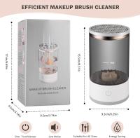 Cepillos de maquillaje eléctrico limpiador, portátil USB reutilizable maquillaje cepillo limpiador máquina, rápida limpieza y secado - details 4