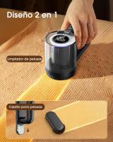 Quita Pelusas para Ropa Electrico - Quitapelusas Electrico Recargable USB, Pantalla LED, 3 Velocidades, 6 Cuchilla, Quita Bolas de la Ropa, Tejidos, Muebles - details 3