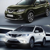 Luz De Foga LED Para Nissan X Trail 2014-2016 DRL De Día Impermeable Con Cableado Botón De Interruptor Material ABS+ Vidrio+ Cromo - details 5