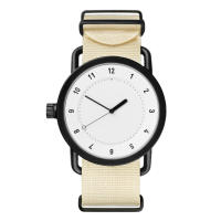 Reloj De Pulsera Analógico De Cuarzo Para Parejas Moda Nylon Correa Redonda Casual Sin Resistencia Al Agua Material De Aluminio - details 3