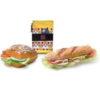 FRIENDS- Porta Bocadillos, portabocadillos infantil, bolsa para bocadillos, bolsa Infantil, bolsa para almuerzo, Termoinsulado, Reutilizable, bolsa reutilizable, PORTABOCADILLOS ENROLLABLE ZIPPER ROLL FIRENDS - details 15