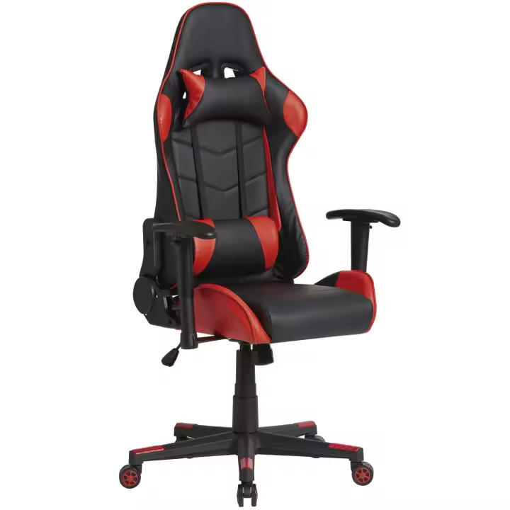 Sillón de Oficina VS Venta-Stock Gaming Rojo/azul/gris, Ergonómico y Regulable en Altura - 1