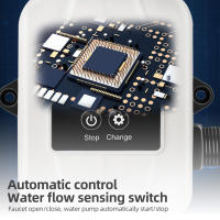 Bomba De Agua Potente 24V Para El Hogar Bomba Recirculante De Agua Silenciosa Para Ducha Automática Elevación Máxima 92 Pies 150W Para Riegos - details 8