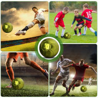 Bola De Fútbol Oficial Tamaño 5 PVC Dorada Y Plateada Para Entrenamiento De Equipo Juego Al Aire Libre Match - details 14