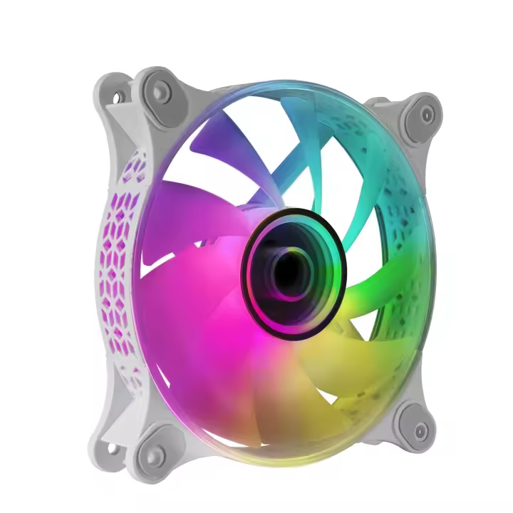 Mars Gaming MF-3D, Ventilador ARGB 360° 12cm, Espejo Infinito 3D, Sistema Anti-vibraciones, Ultra-silencioso, Compatibilidad Total, Ventilador Gaming Negro, Rosa o Blanco - 1