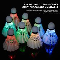4pcs Shuttlecos De Bádminton LED Iluminación Adecuado Para Deportes Al Aire Libre Y Interior Material De Cabeza Poliéster Espumado - details 0