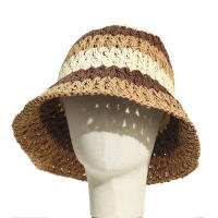 Sombrero De Paja Plegable Para Mujer Protección UV Sombrero De Playa Y Viaje Al Aire Libre Sombrero De Pescador Con Alas Anchas Estilo Panama Gorra De Baño - details 2