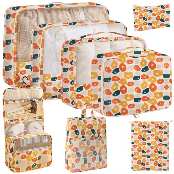 Pack de 8 Bolsas de Almacenamiento de Viaje y Organizador de Equipaje - 1