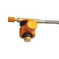 Adaptador De Estufa De Camping Al Aire Libre Convertidor De Horno Split Tipo Gas Filling Conector Adaptador De Cilindro De Gas Suministros De Camping Material Metálico Uso Manual - details 3