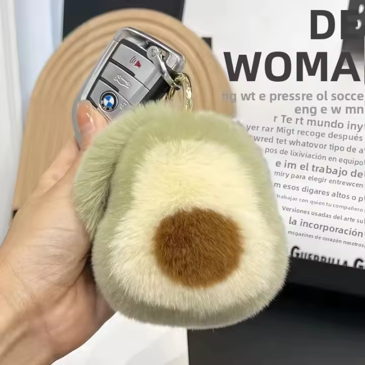 Colgante De Peluche De Pingüino Aguacate Para Mochila Accesorio Lindo Para Amigos Y Familia Regalos Para Vacaciones Cadena De Llaves Unisex - 1