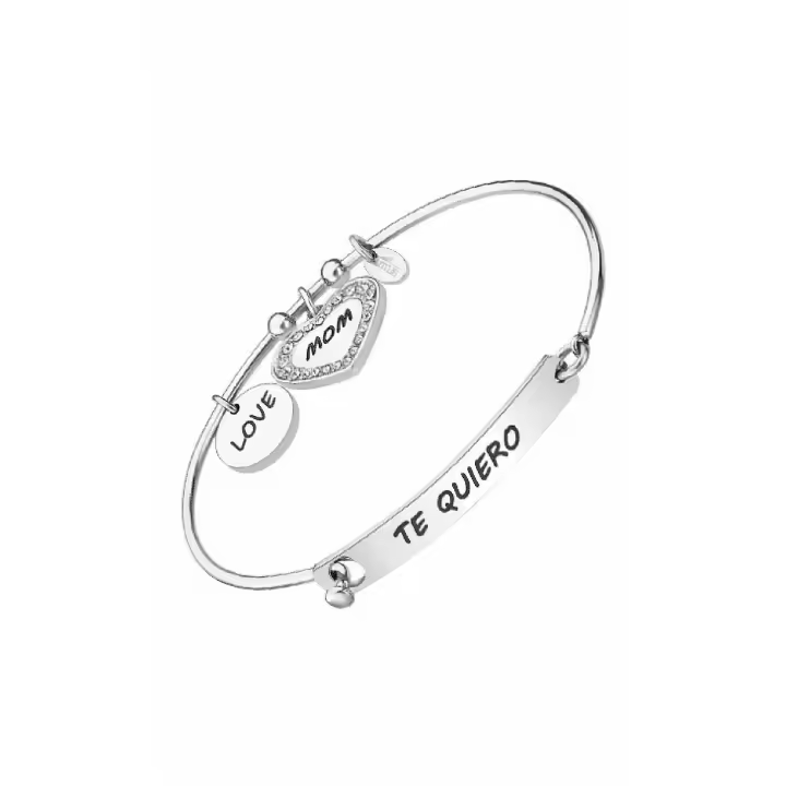 Pulsera Lotus style Te quiero acero inoxidable - 1