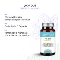 Vision Complex Luteína +  Zeaxantina + Astaxantina -  Vitaminas C E y A - Para Ojos - Complejo 18 Ingredientes con Zinc Selenio Cobre Licopeno + Tiamina Riboflavina - 60 Cápsulas Nutralie - details 1