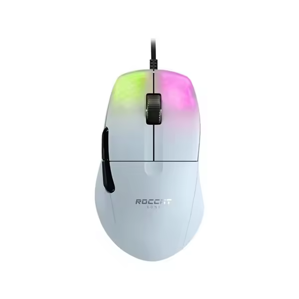 Raton Optico Ergonomico Gaming Roccat Kone Pro Blanco PC - 1