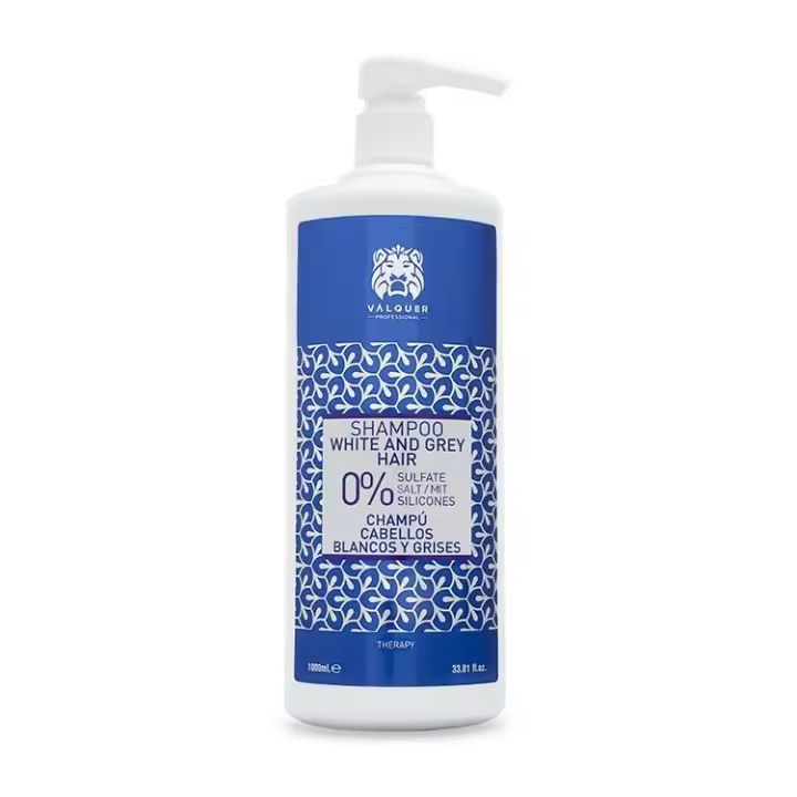 Valquer Profesional Champú 0% para Cabellos Blancos y Grises 1000 ML - 1