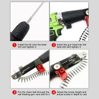 Cadena Con Cabeza De Destornillador Para Taladro Eléctrico Equipo De Apriete De Tornillos Para Tablero De Madera Herramienta De Carpintería Para DIY En Casa - details 4