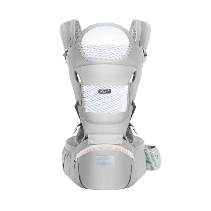 Portabebés con asiento de cadera, portabebés multifuncional 9 en 1, portabebés para recién nacidos y niños pequeños, para todas las estaciones, portabebés ergonómico, mochila para bebés con manos libres, de 7 a 45 libras - 1