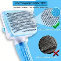 Cepillo De Masaje Para Perros Y Gatos Elimina Pelo Con Fácil Limpieza Herramienta De Aseo Para Mascotas Uso En Baño Y Cuidado Daily - details 1