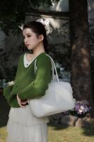 Bolso De Hombro Para Mujer En Cuero Genuino Split Tamaño Grande Color Marrón Y Negro Estilo De Lujo Y Moda Bolso Cruzado - details 32