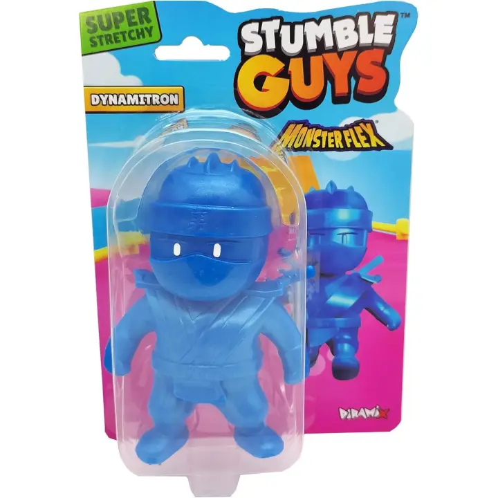 STUMBLE GUYS - Dynamitron - ¡Super Stretchy de Stumble Guys! - Figura extensible y elástica - Juguete divertido - Coleccionable - Edad recomendada mayores 6 años - 1