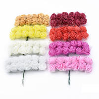 144pcs Rosas Artificiales De Espuma Para Decoración De Hogar Boda Navidad Casamiento Arco De Flores DIY Regalo De Novia - details 2