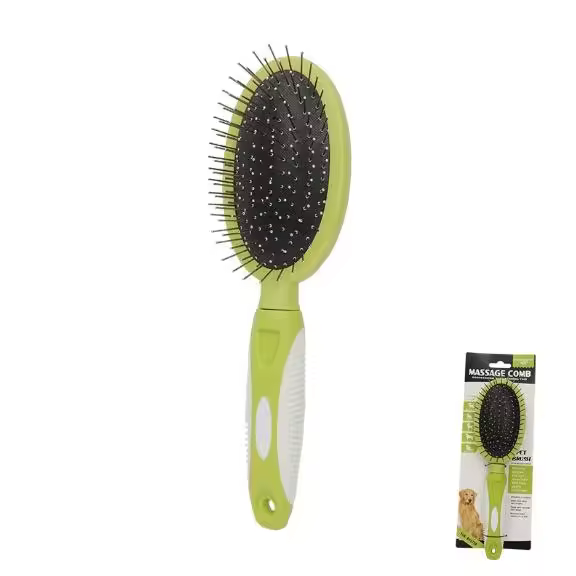 Green meadow - Peine de doble cara para mascotas. Para peinar y desenredar el pelo de perros y gatos - 1